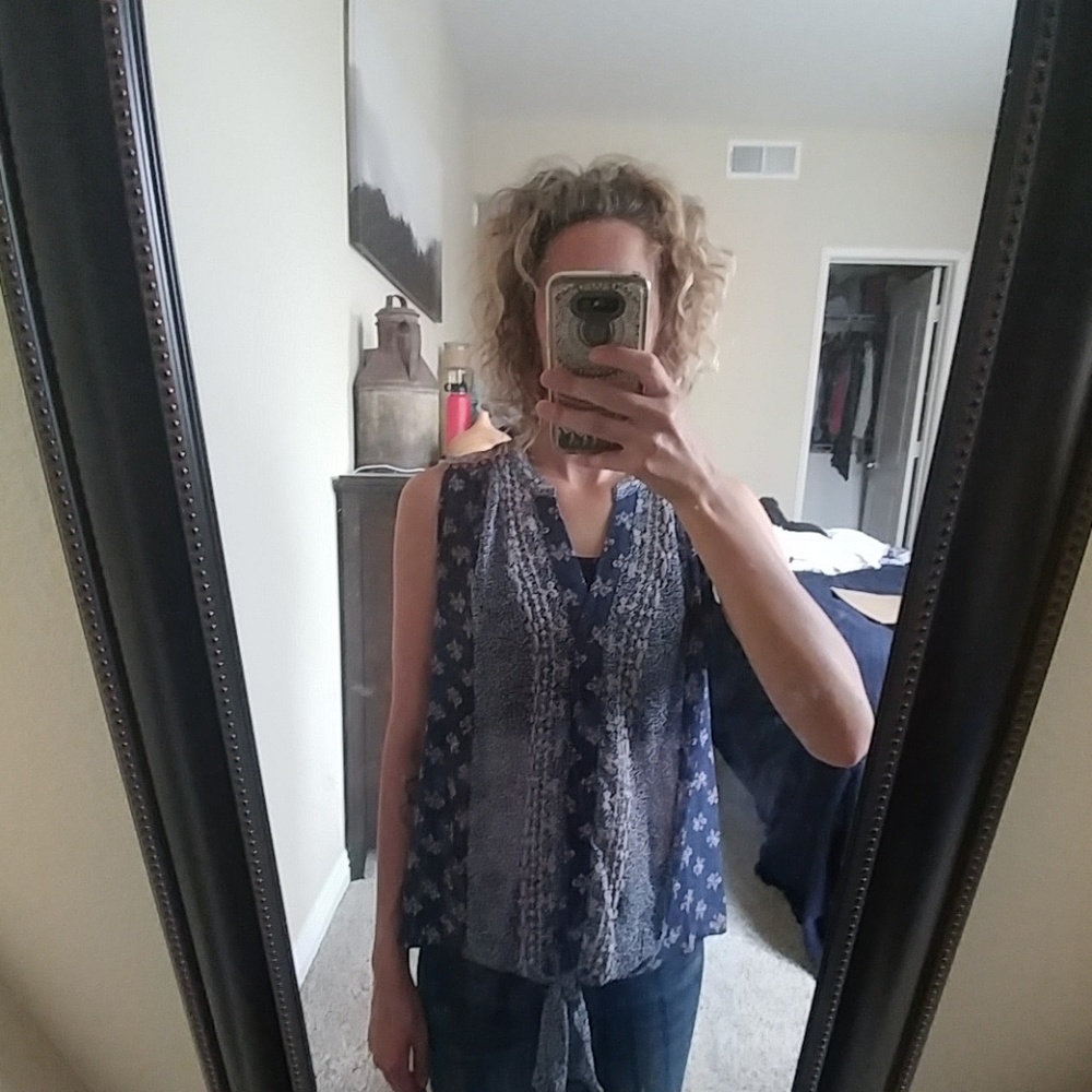 Boho tie shirt